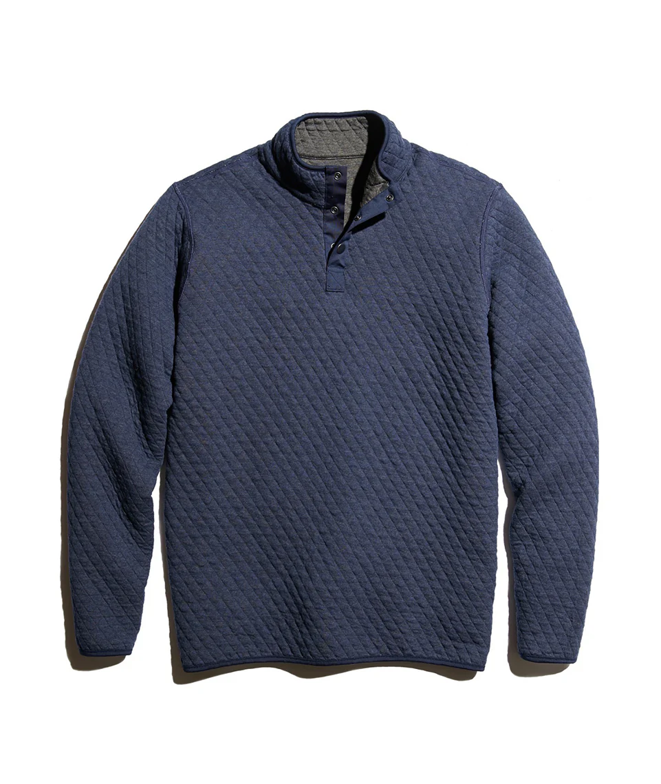 Reversible Corbet in Navy Heather/Dark Heather Grey