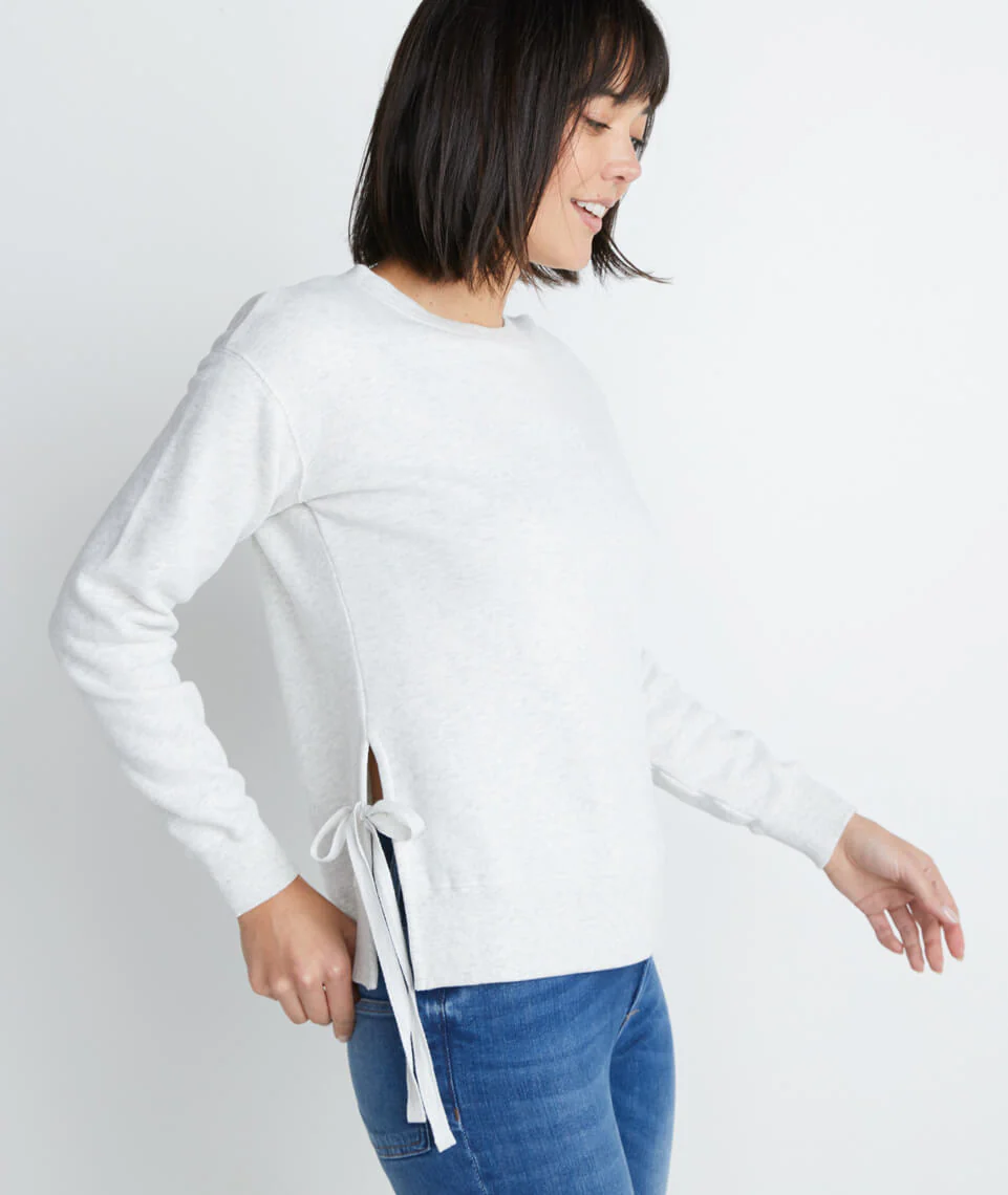 Nora Sweatshirt in Light Heather Grey