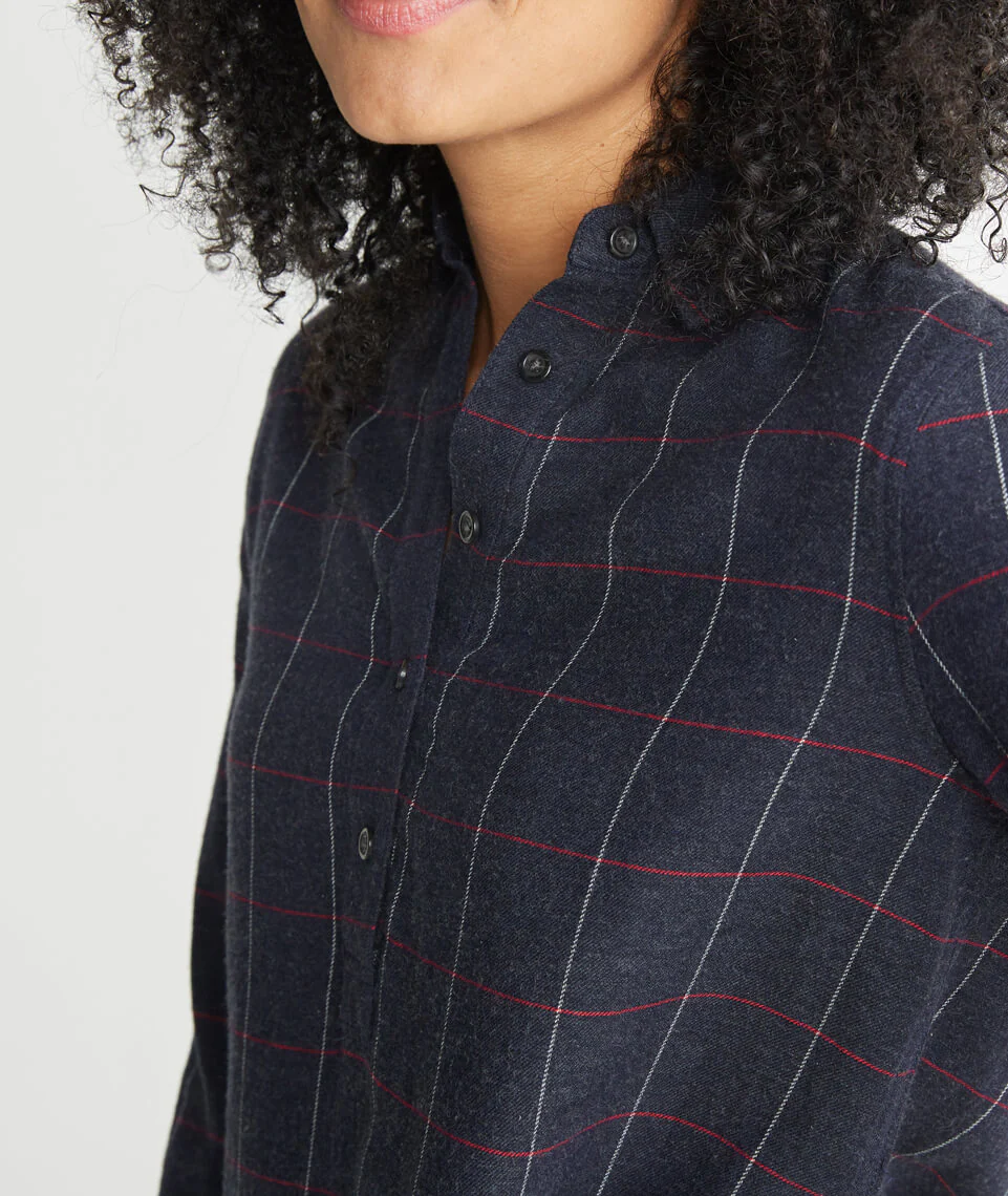 Savannah Flannel Shirt Dress
