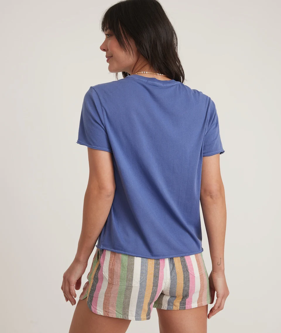 Boyfriend Crew Tee in Marlin