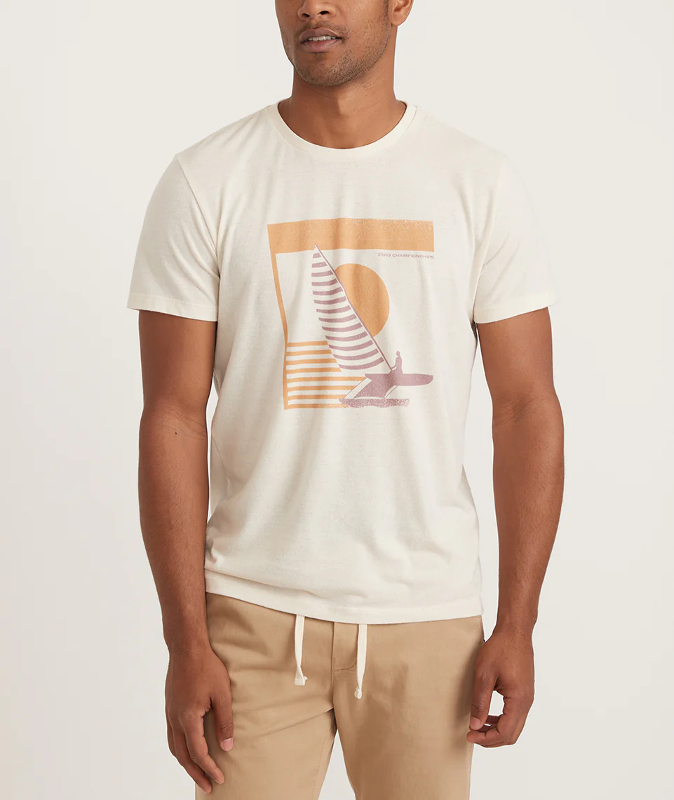 Re-Spun Graphic Tee in Natural