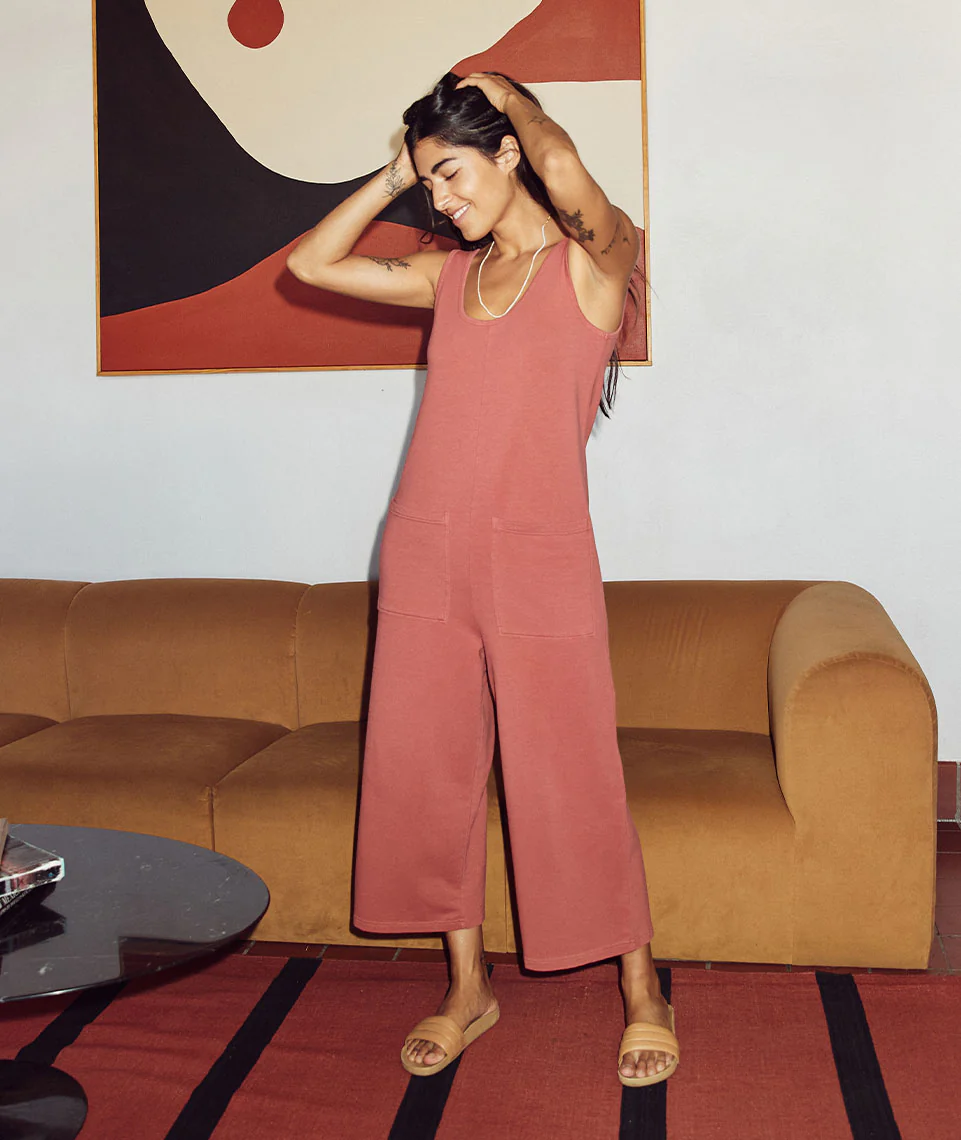Offline Jumpsuit in Rosewood