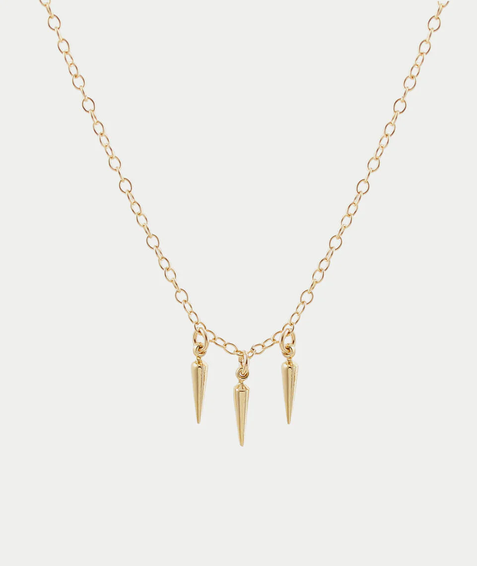 Kris Nations 3 Petite Spike Necklace
