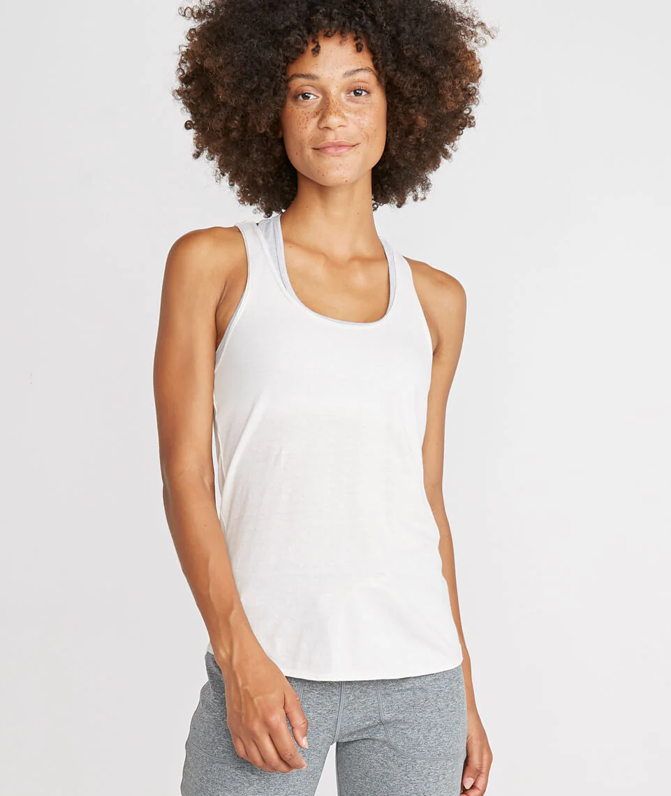 Danica Sport Tank in Off White