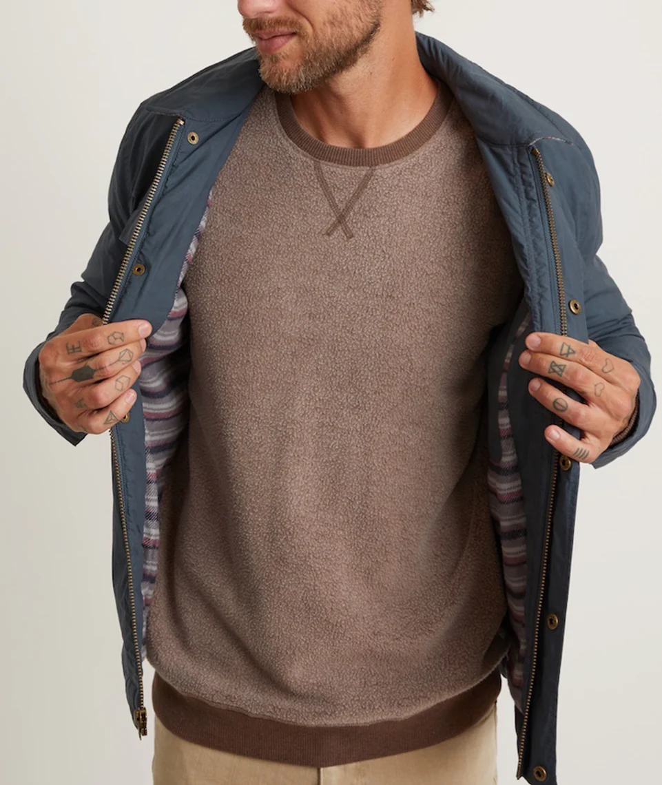 Dry Wax Canvas Trucker in Midnight Navy