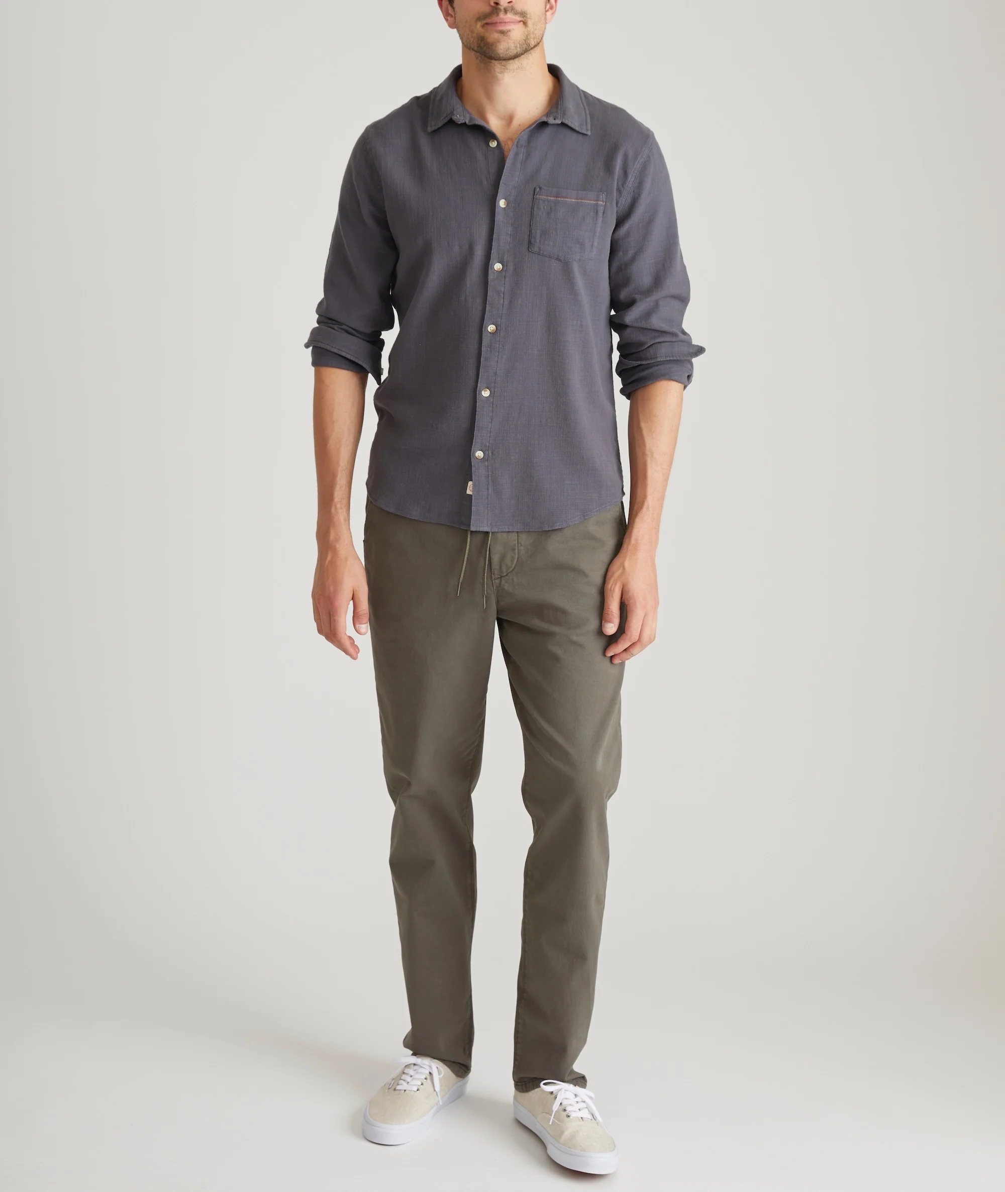 Stretch Selvage Long Sleeve Shirt
