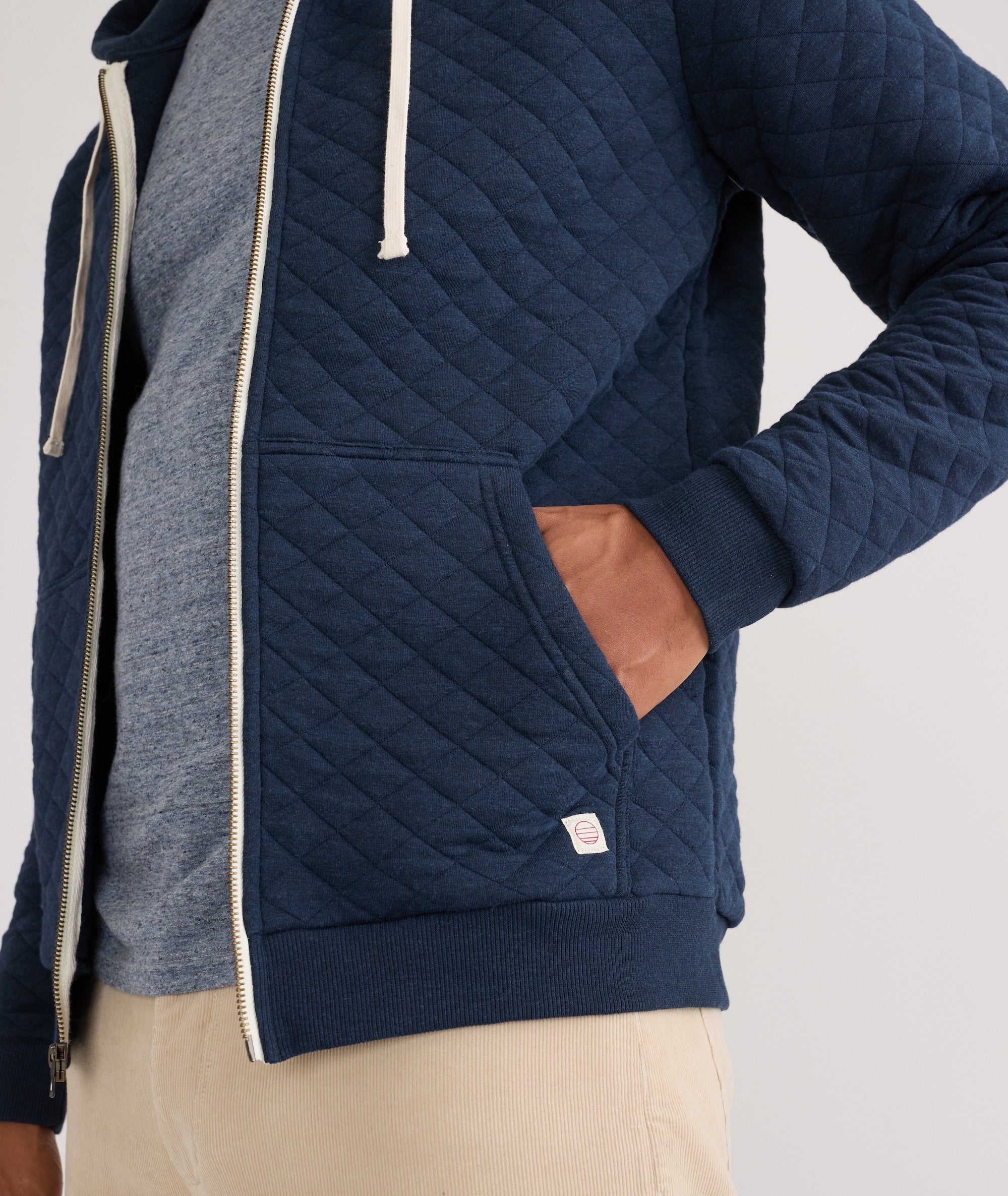 Corbet Quilted Full Zip Hoodie