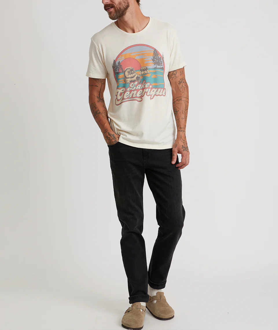 Re-Spun Graphic Tee in Natural