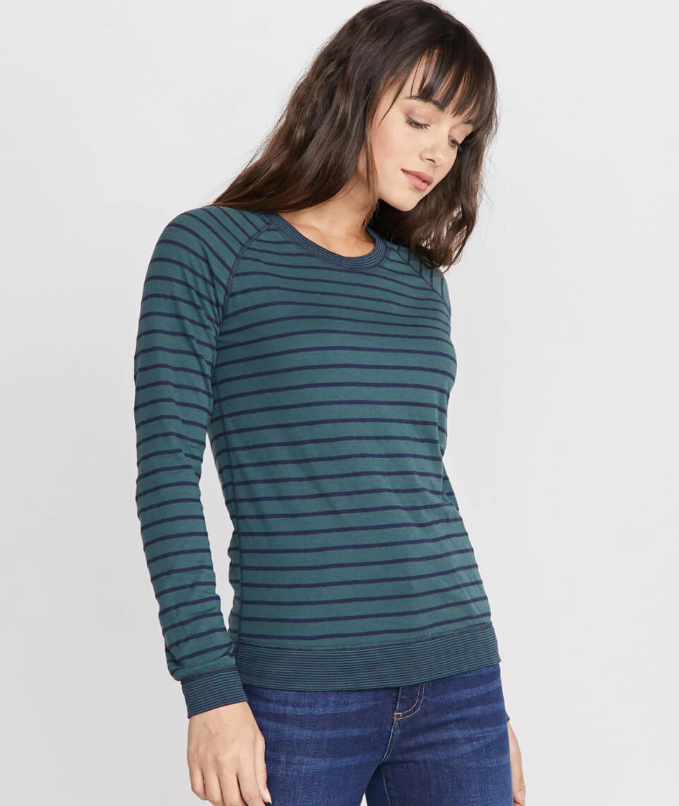 Reversible Raglan in Pine Grove/Navy