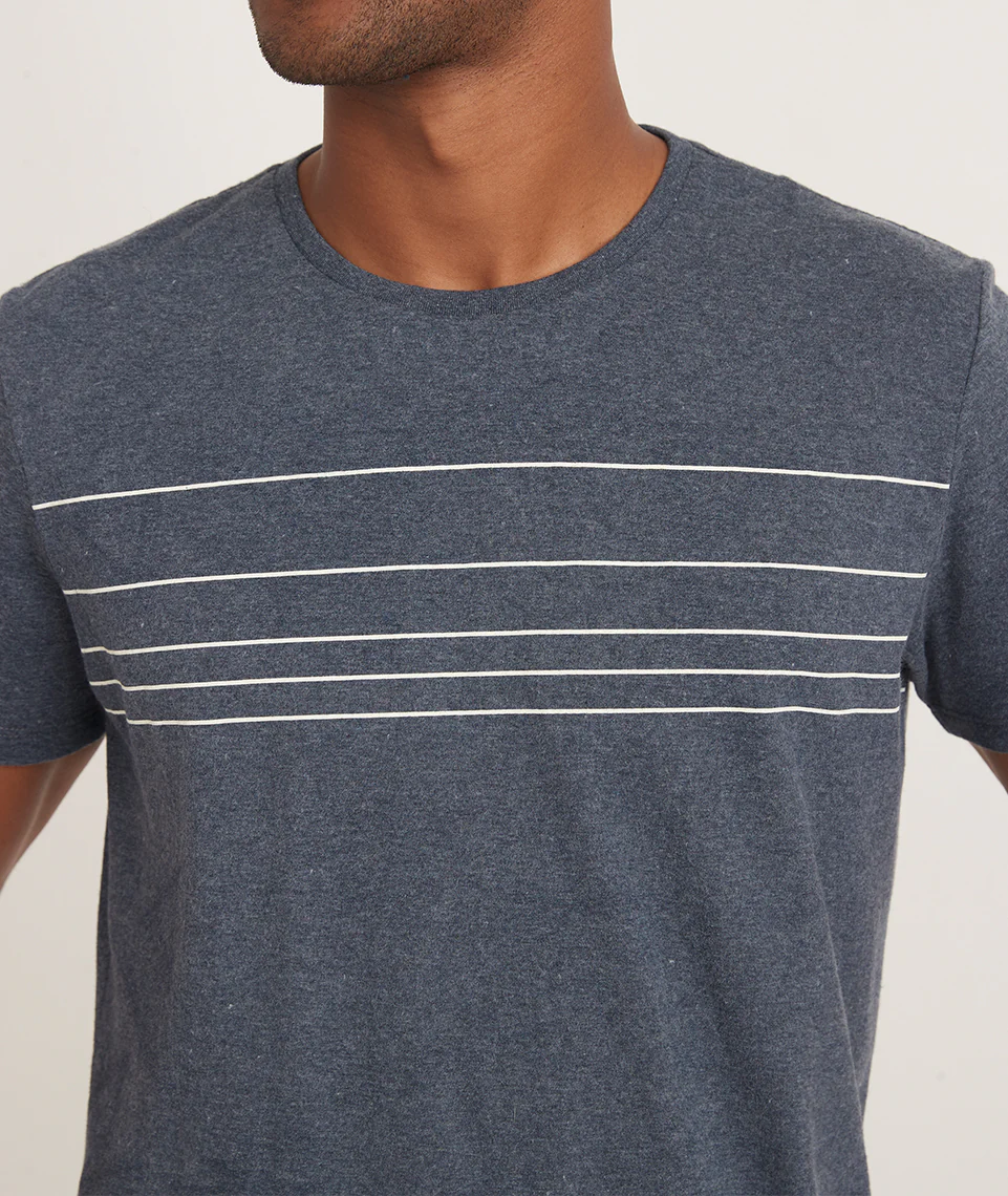 Re-Spun Graphic Tee in Blue Nights