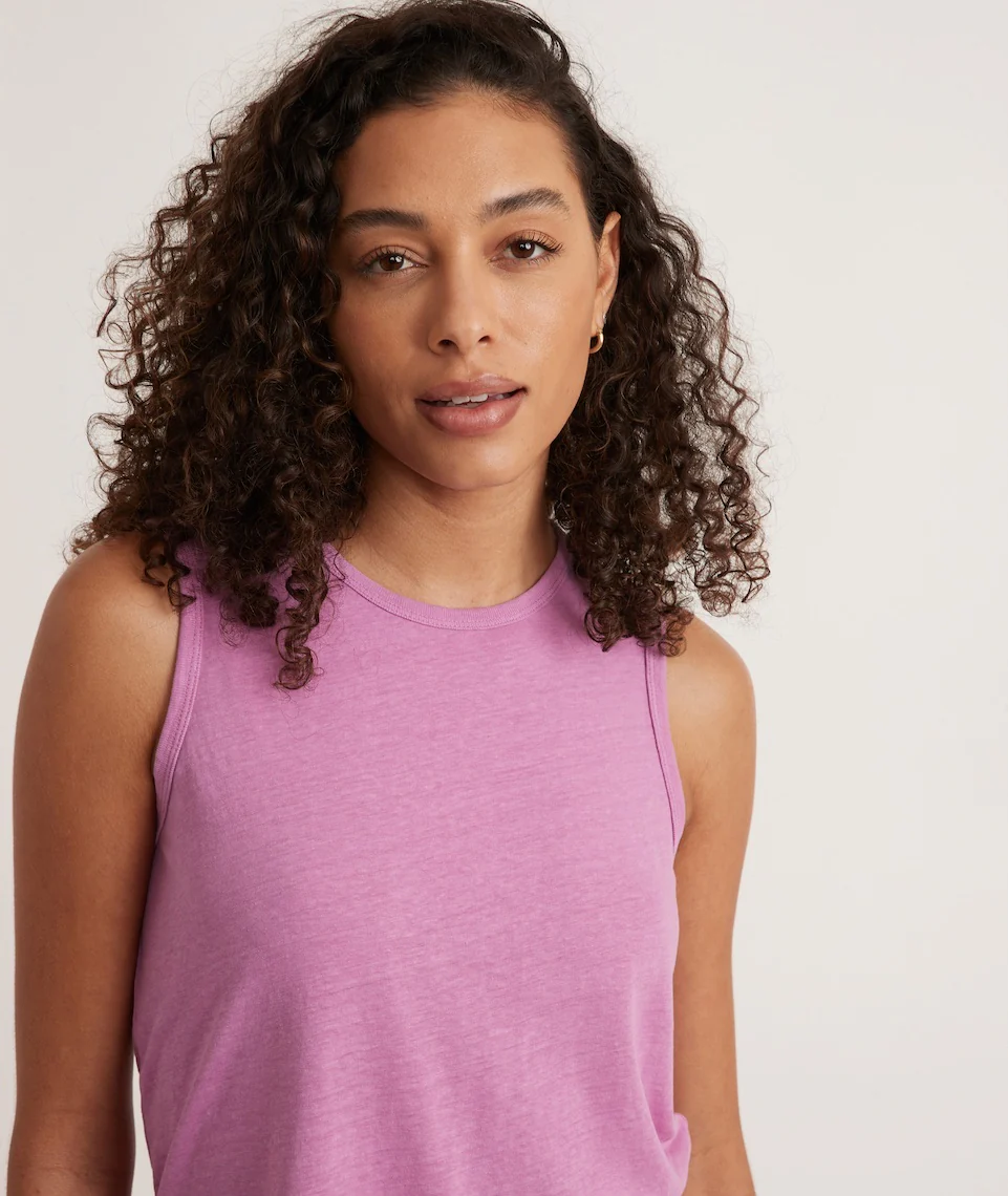 Hemp Cotton Tank in Violet