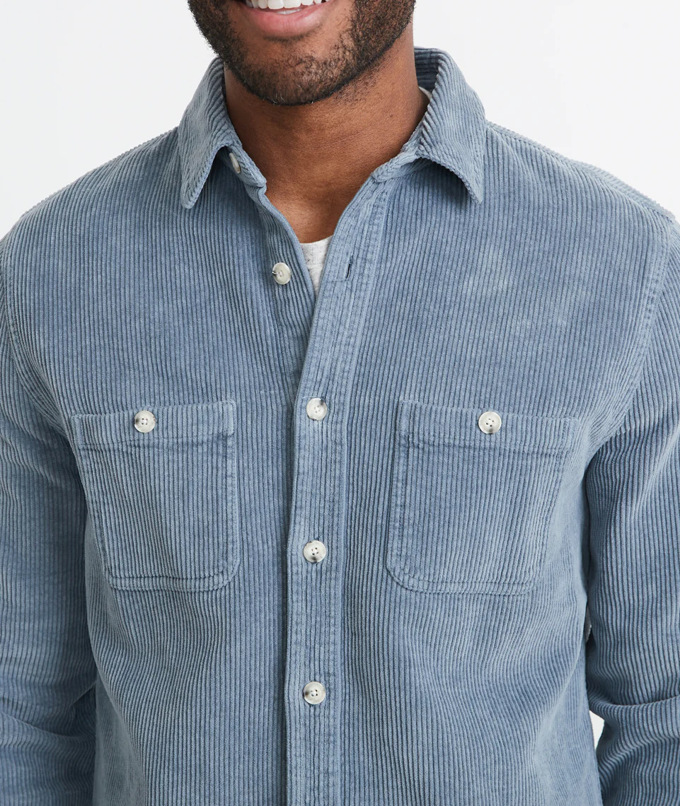 Max Overshirt in Light Indigo