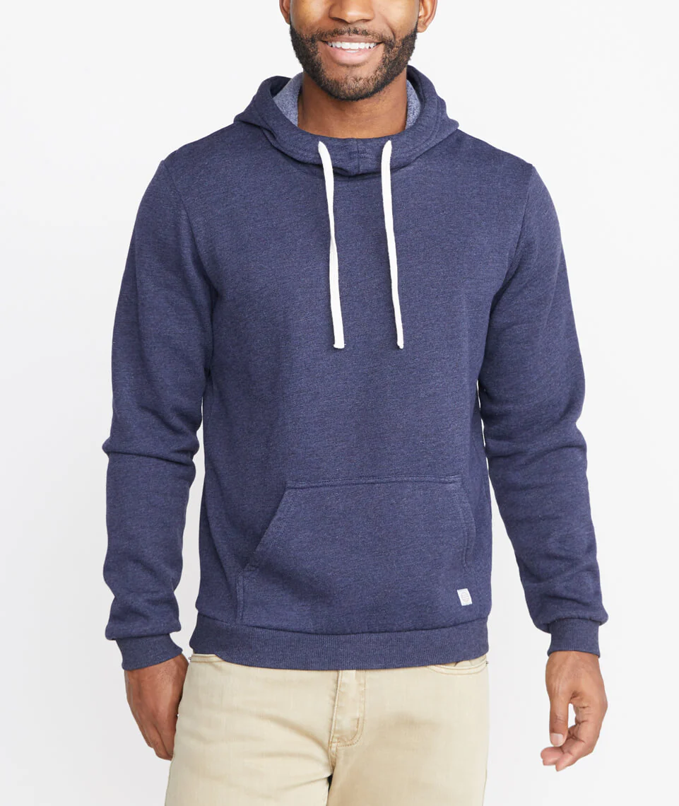 Sherpa Cowlneck Hoodie in Navy