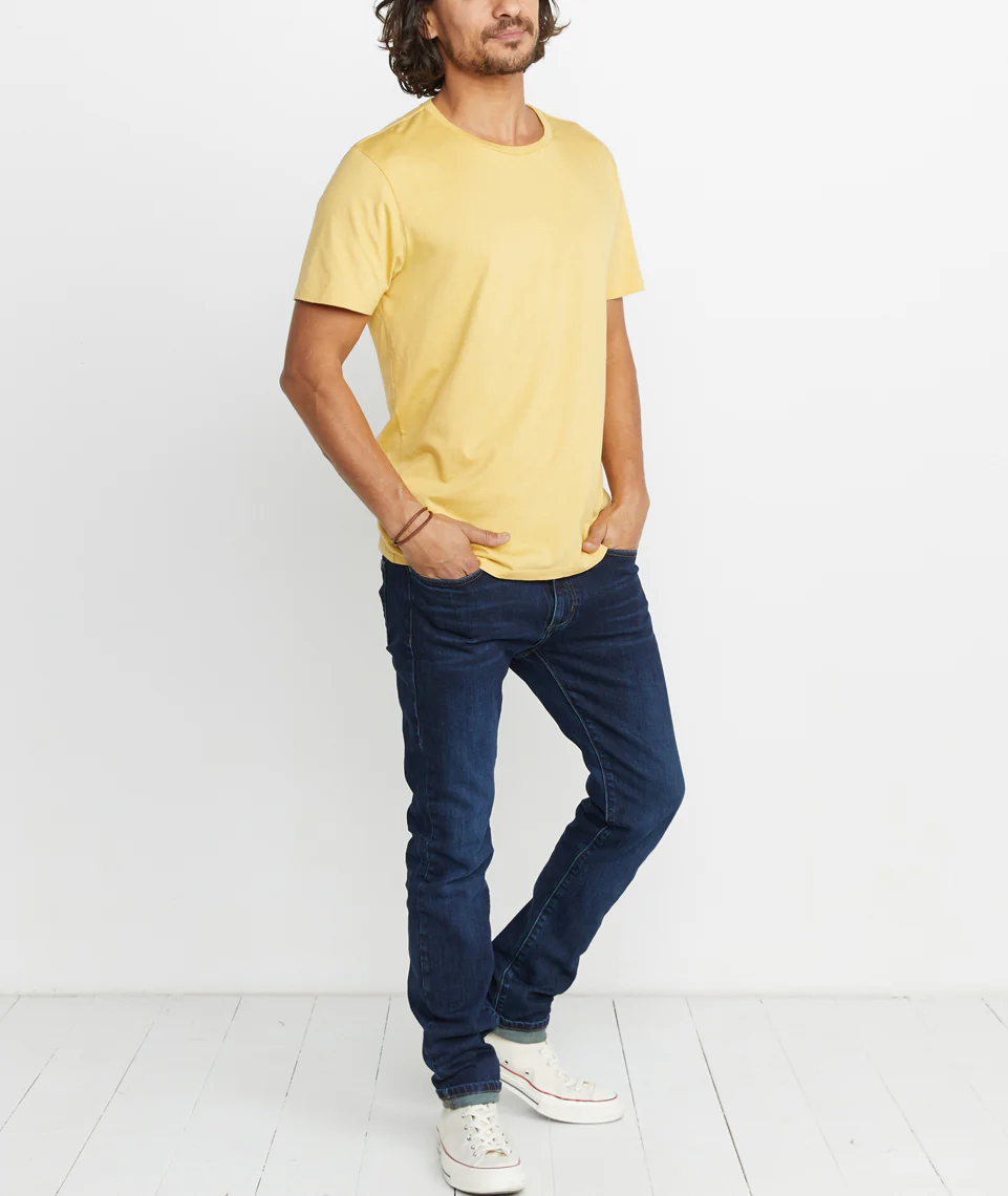 Signature Crewneck in Yellow Ochre