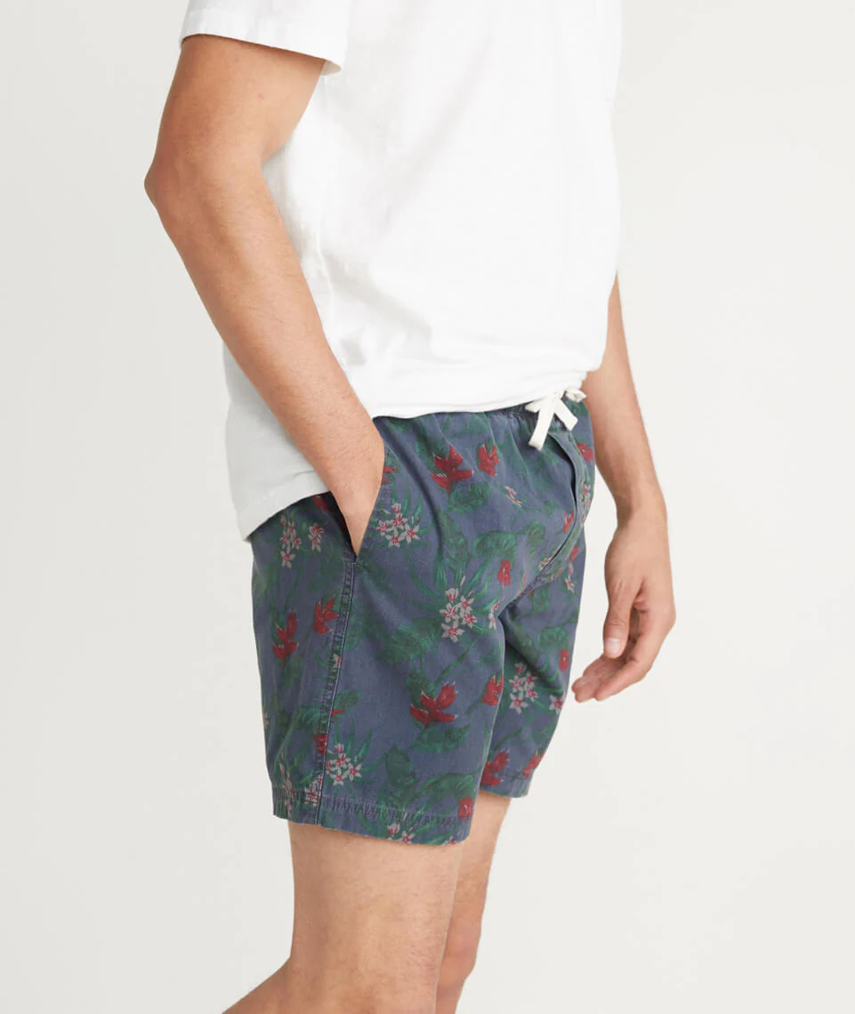 Beach Short in Ink Print