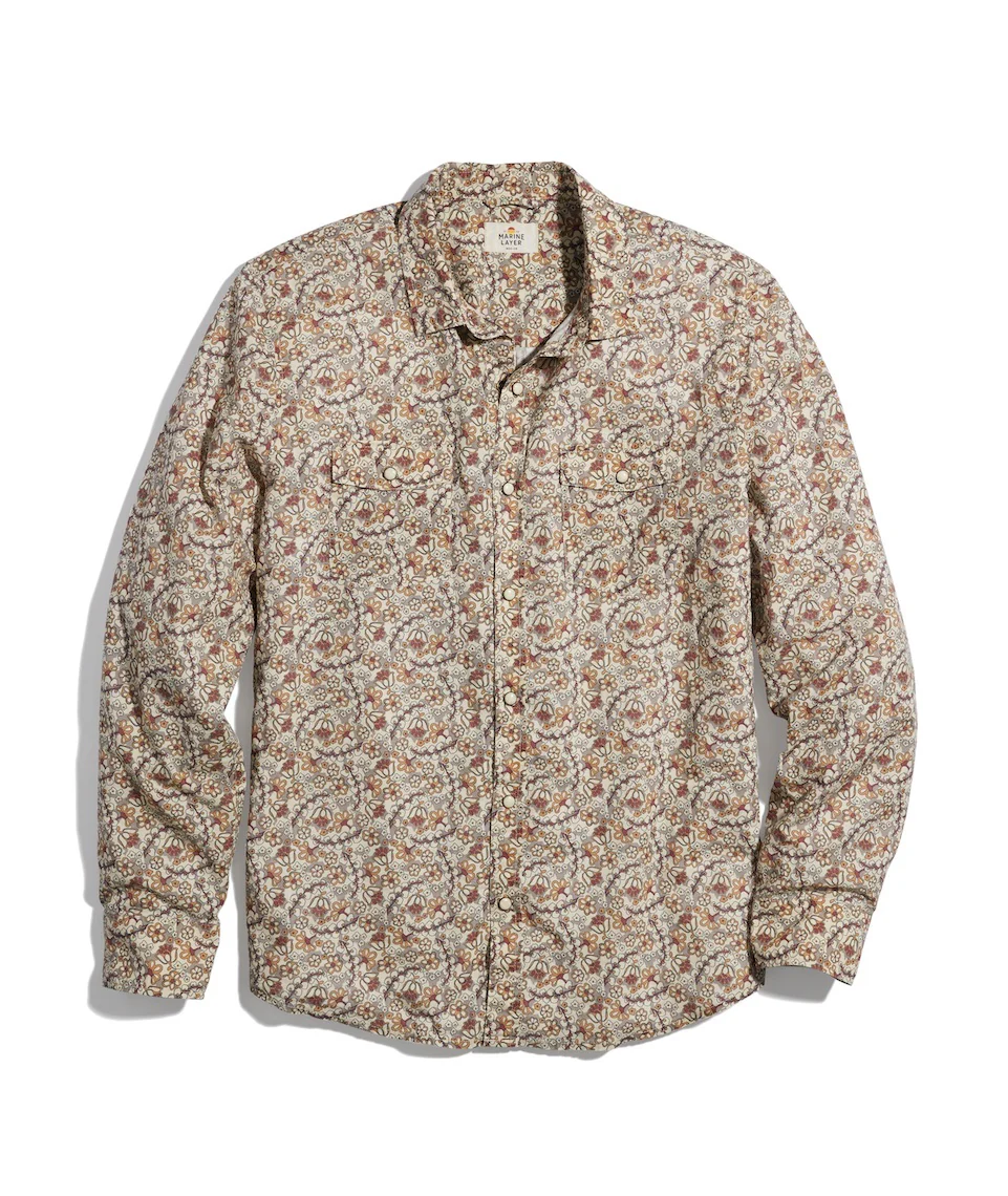 Bon Tempe Button Down in Boho Ditsy Floral