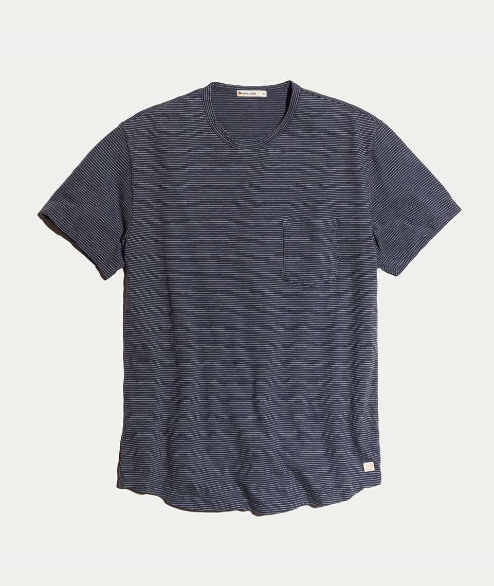 Saddle Pocket Tee in Ink