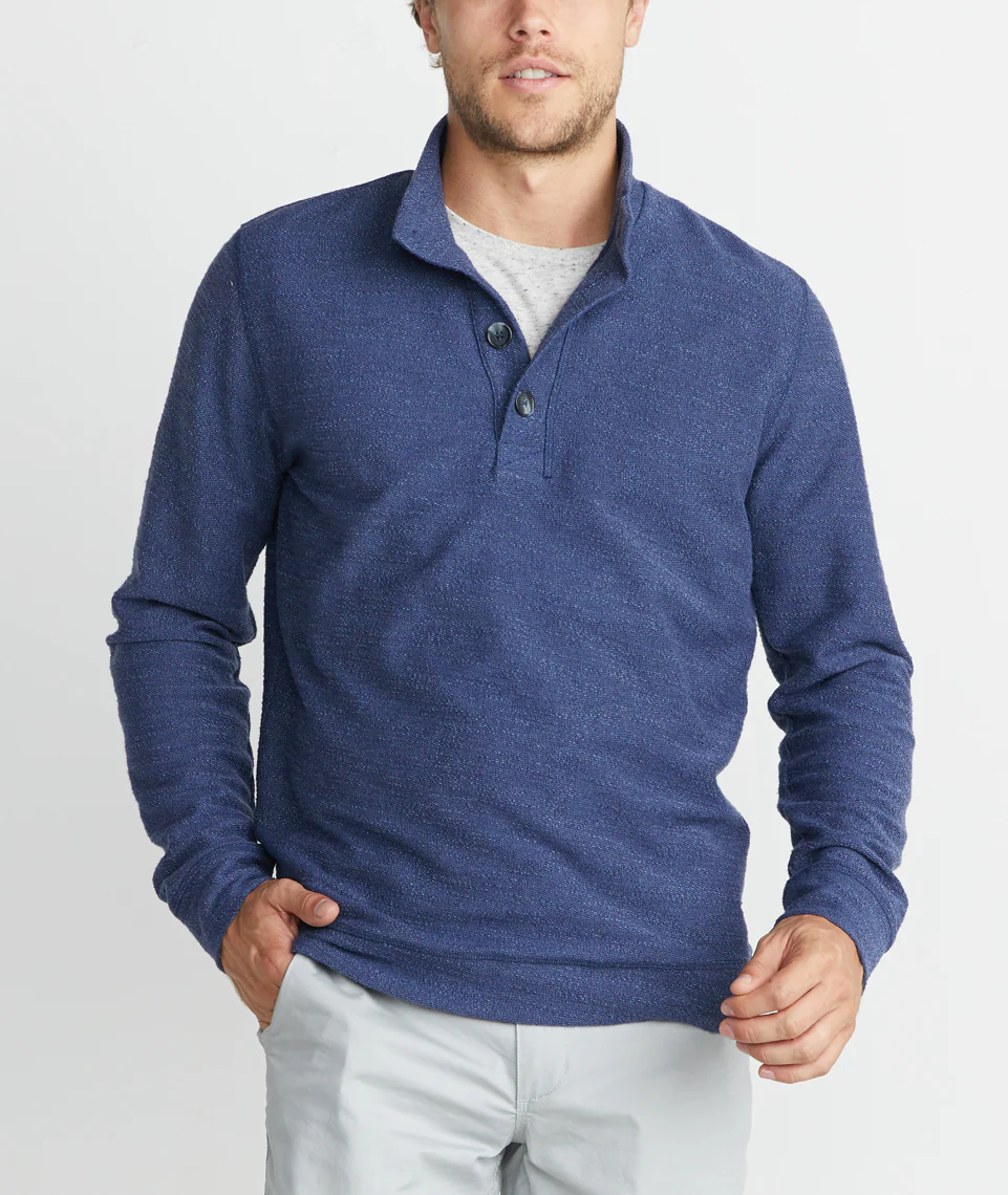 Clayton Pullover in Tonal Blue
