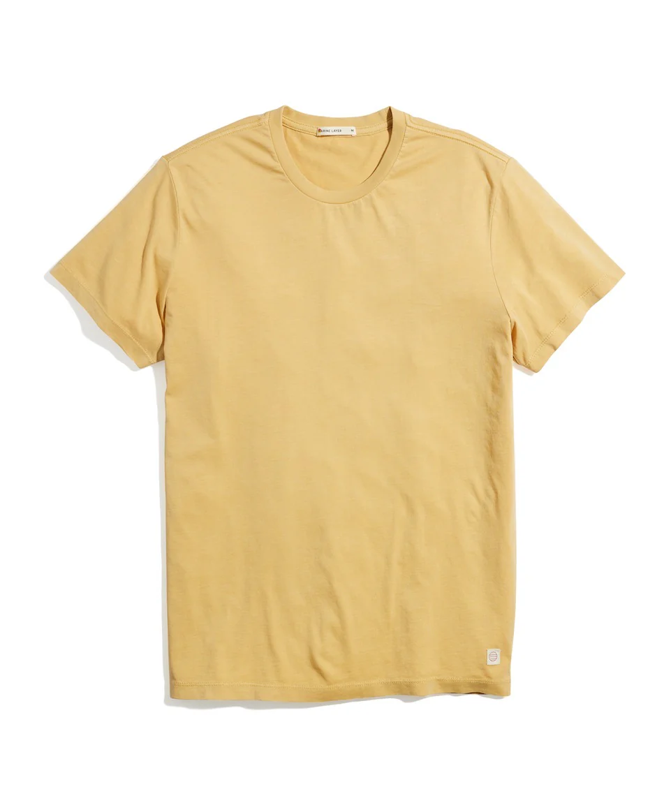 Signature Crew Tee in Rattan