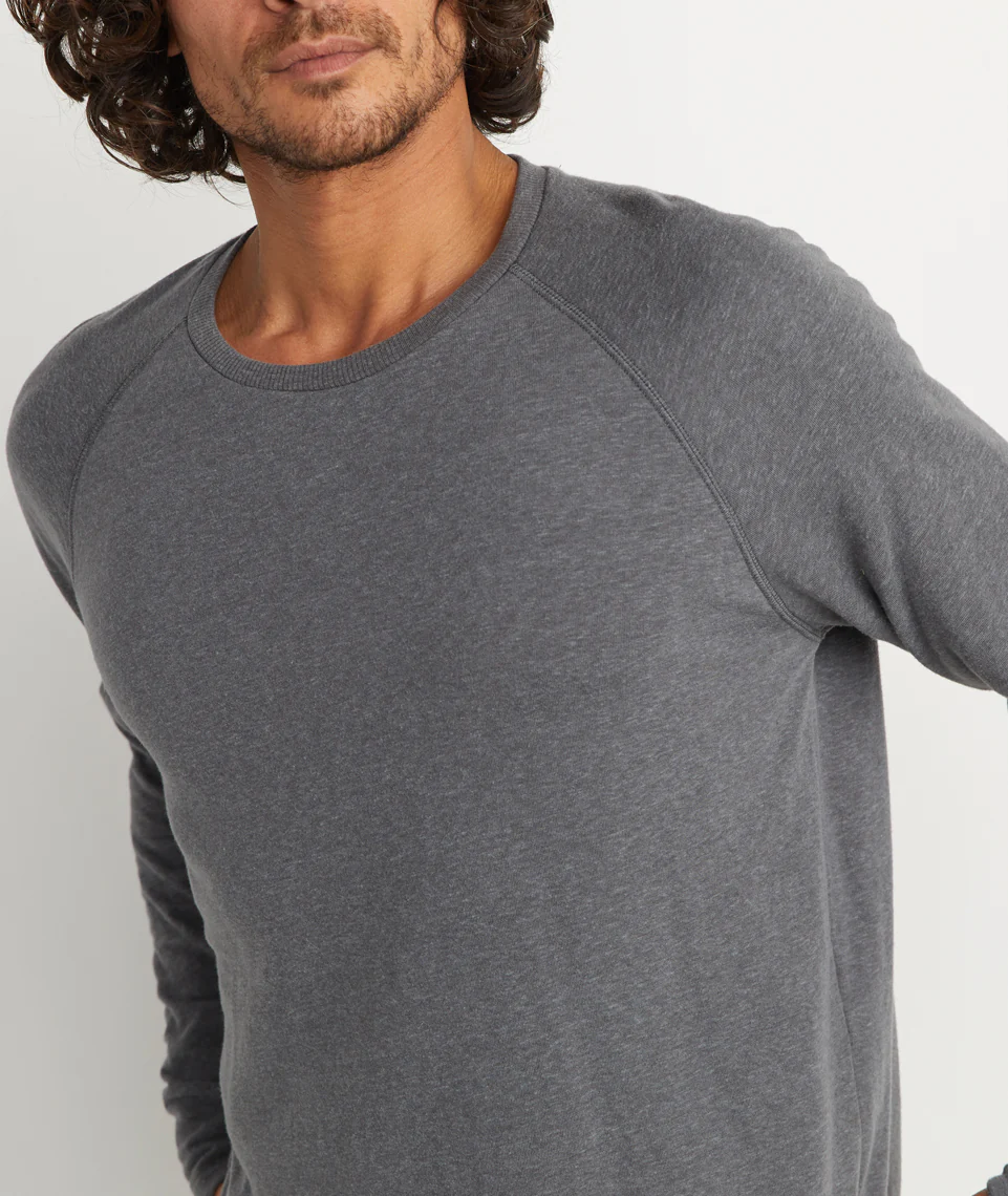 Double Knit Baseball Raglan in Pirate Black