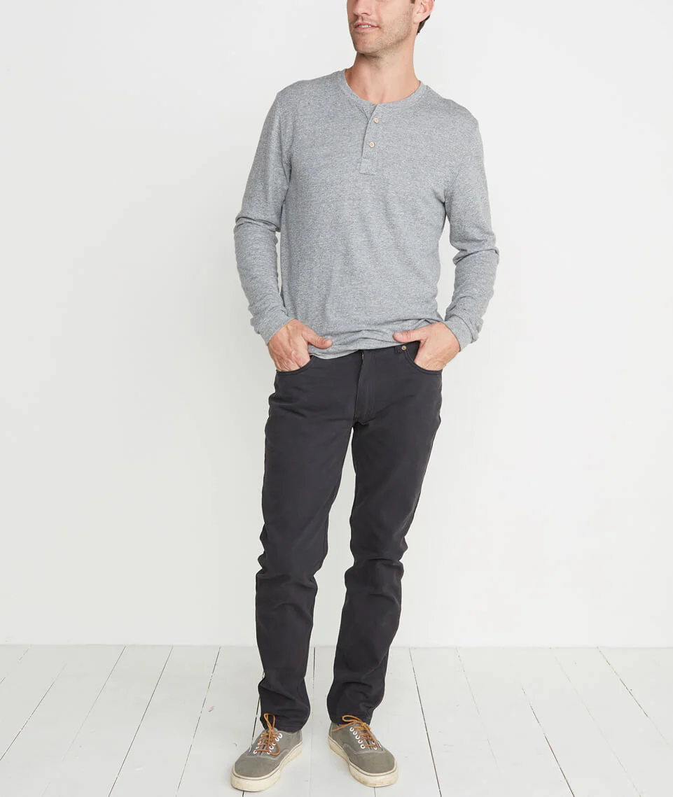 Beck 5 Pocket Pant in Faded Black