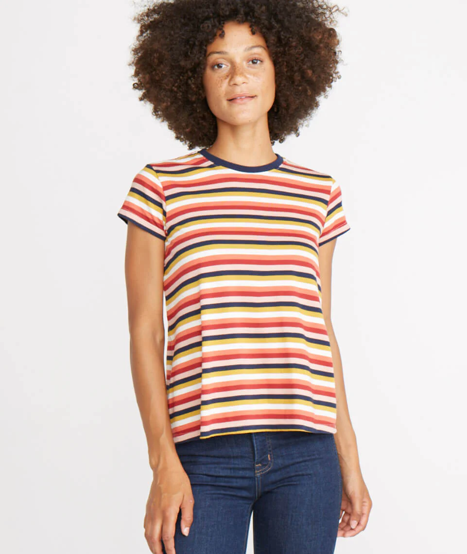 Swing Crew in Rosewood Stripe