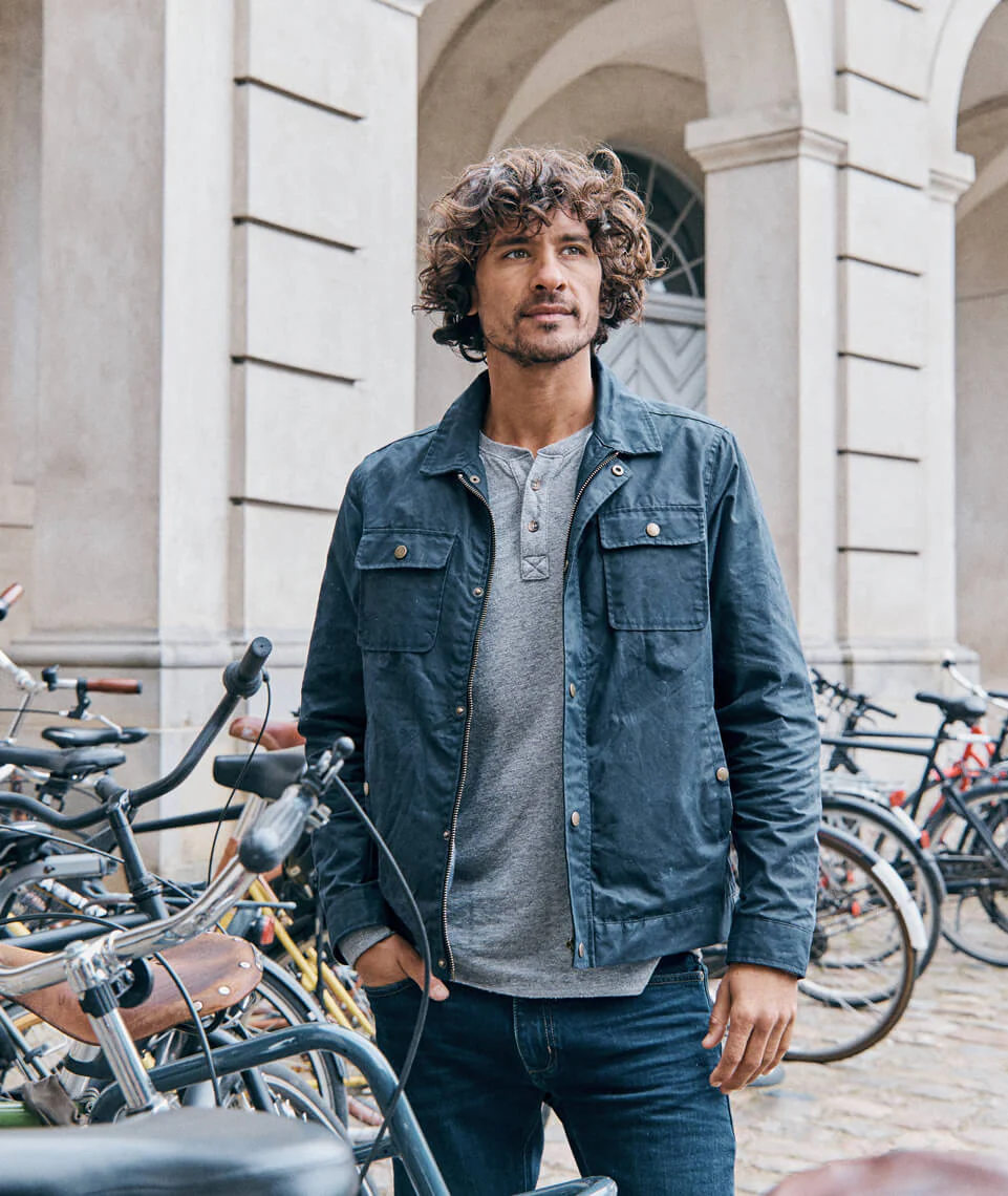 Wax Field Jacket in Dark Navy