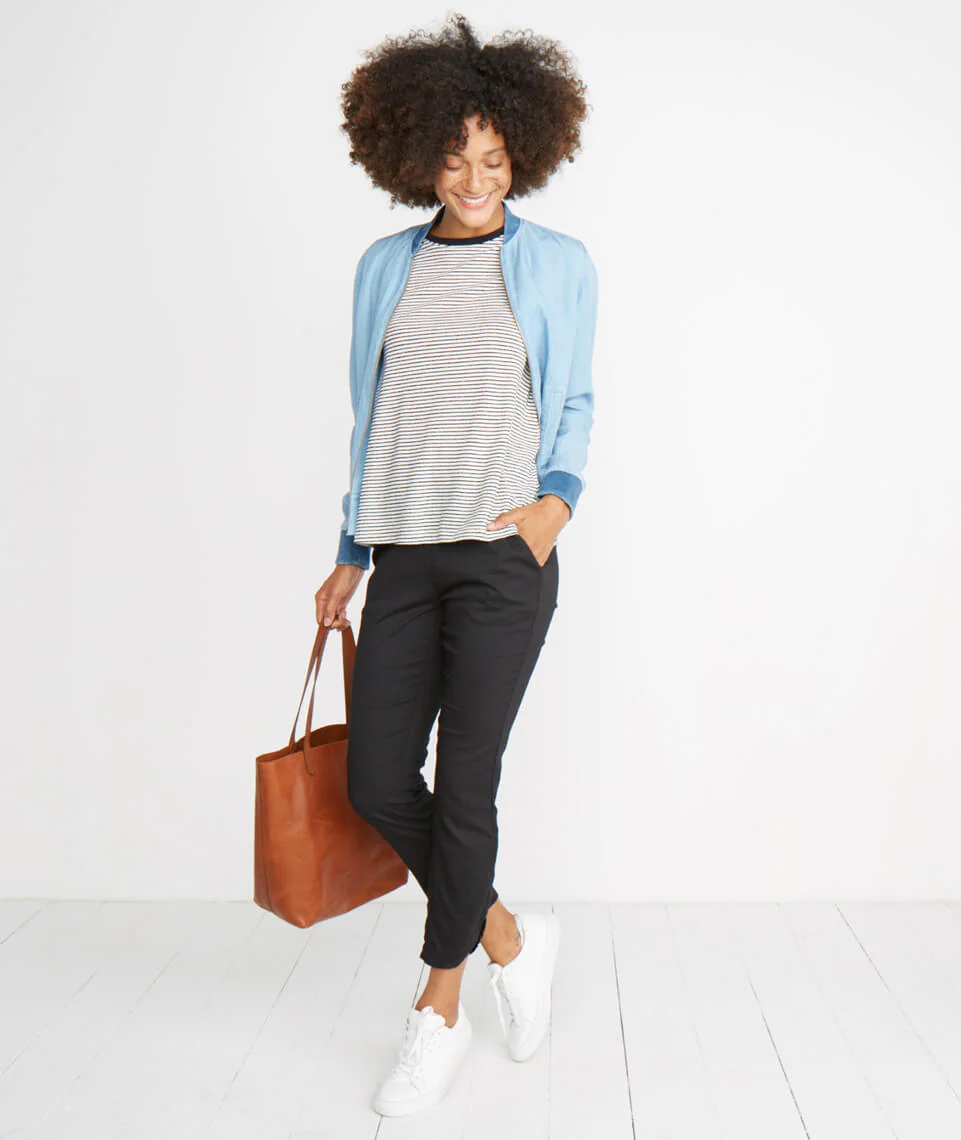 Swing Crew in Black and White Stripe