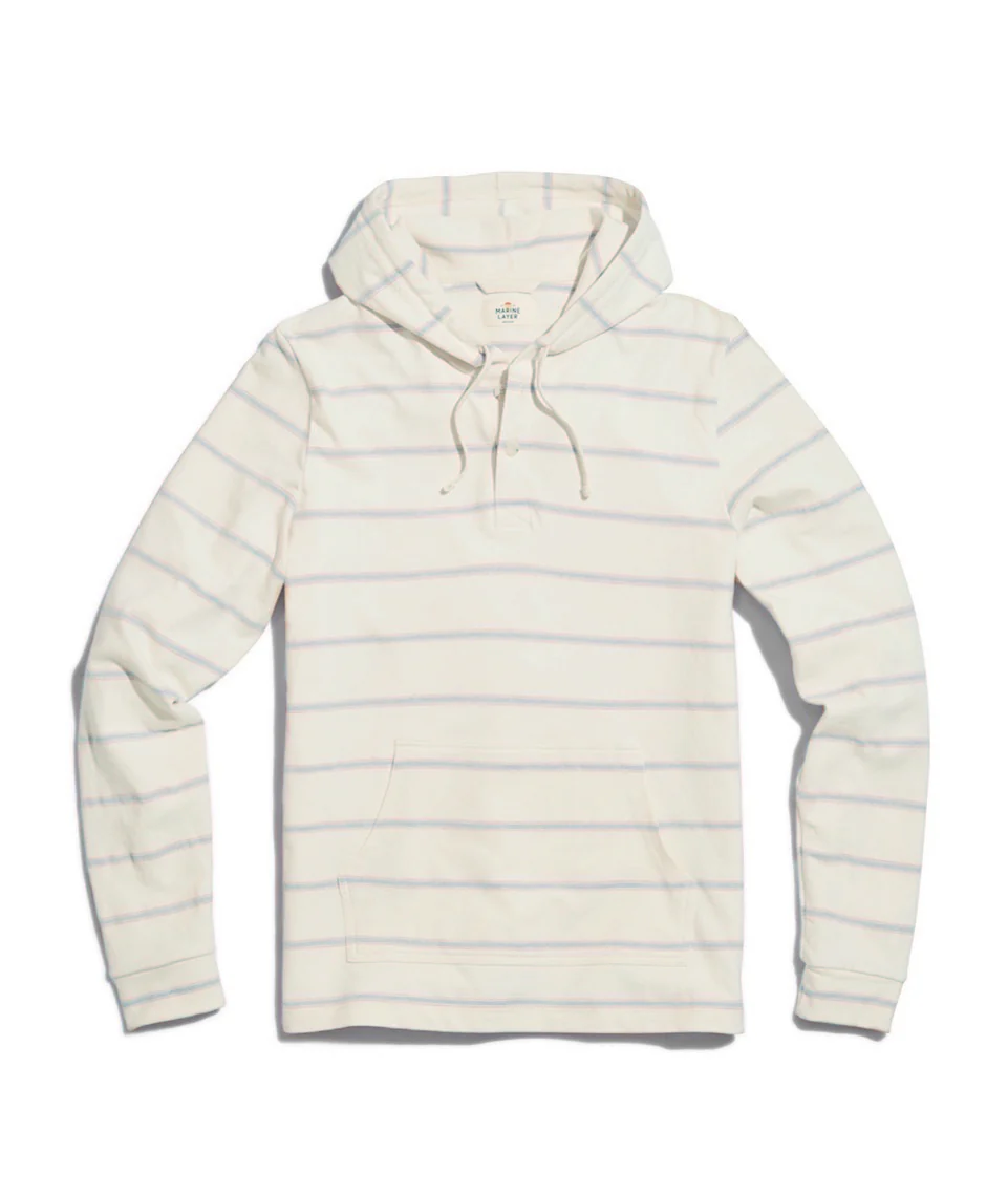 Beach Hoodie in Natural Stripe