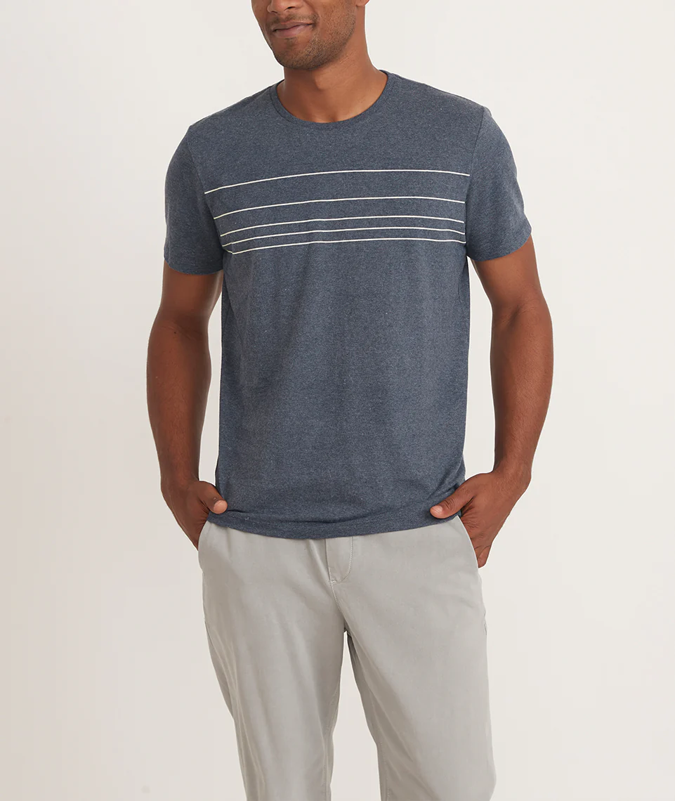 Re-Spun Graphic Tee in Blue Nights