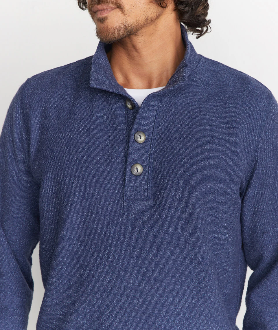Clayton Pullover in Tonal Navy