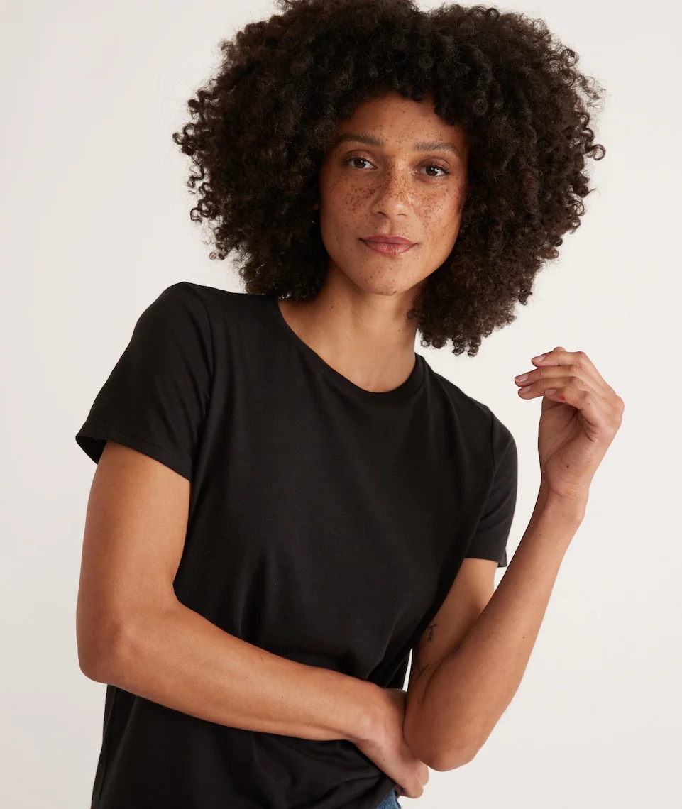 Classic Crew Tee in Black