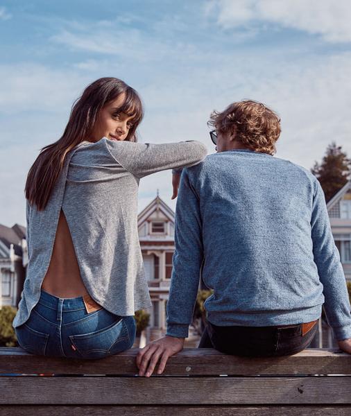 Tinley Tulip Back in Thin Grey & White