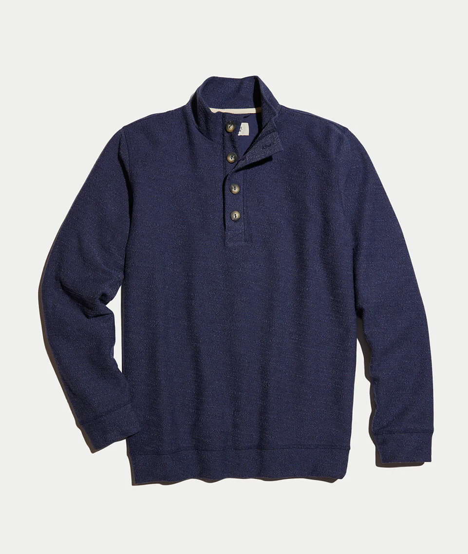 Clayton Pullover in Tonal Navy