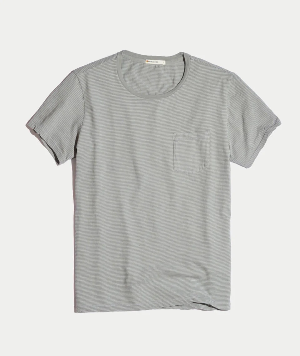 Signature Pocket Tee in Moss