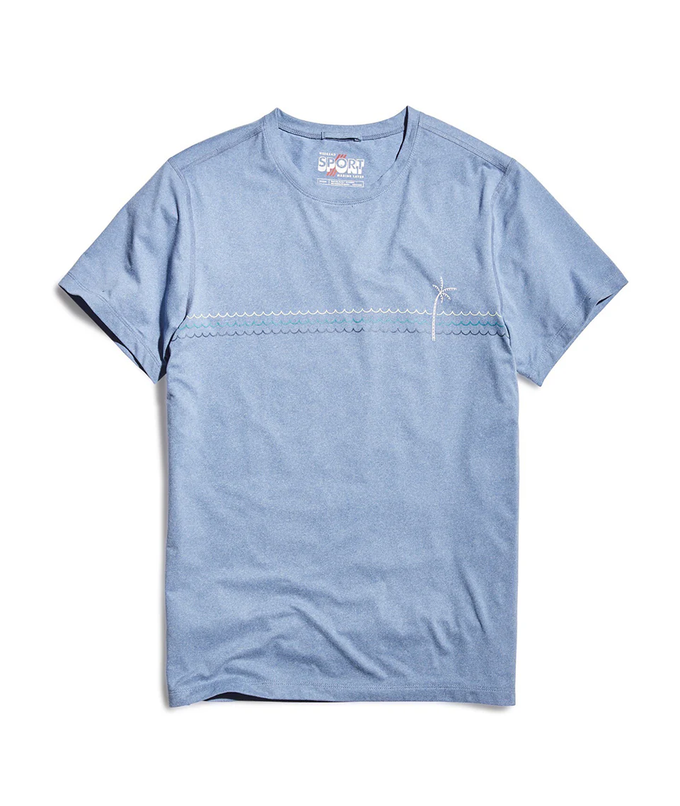 Sport Crew in Light Blue Heather