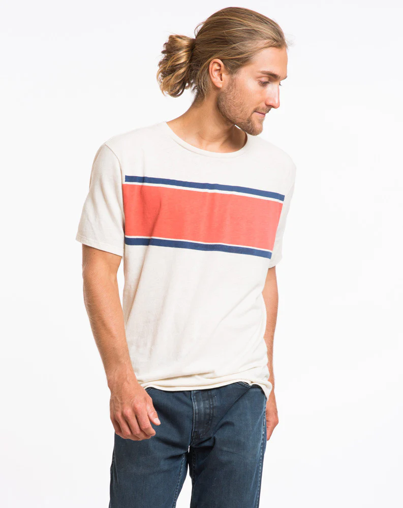 Seam to Seam Stripe Graphic Tee