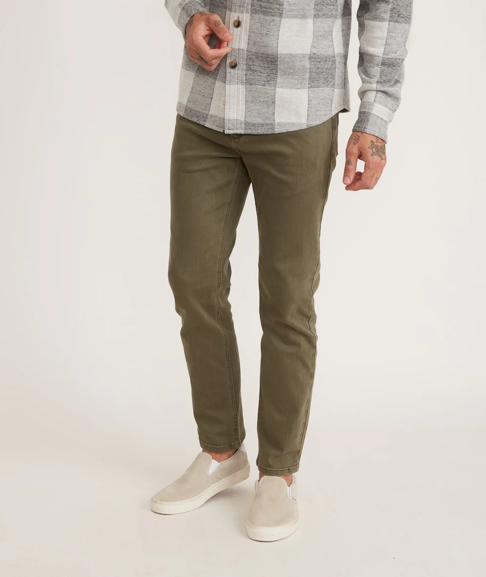 5 Pocket Slim Straight Twill Pant