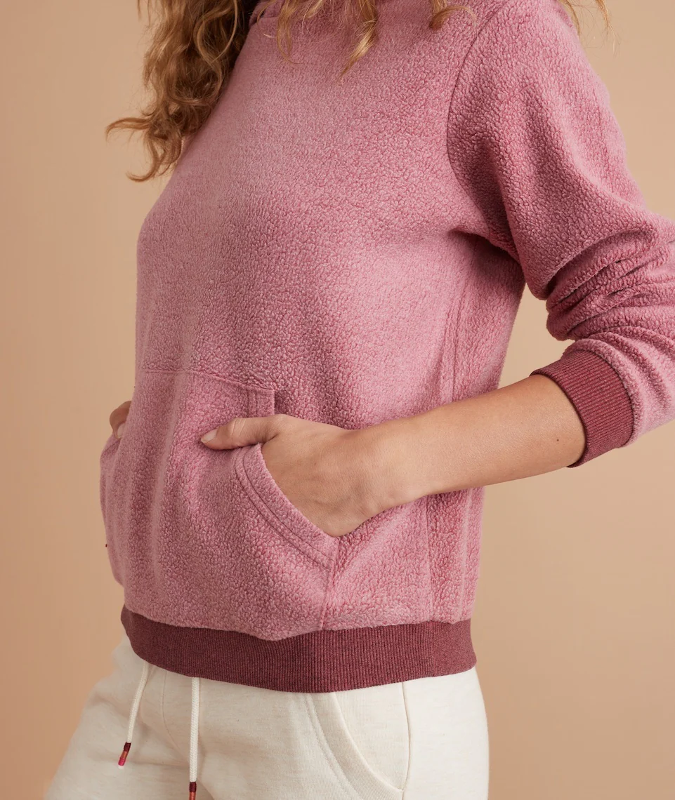 Fleece Out Hoodie in Cordovan