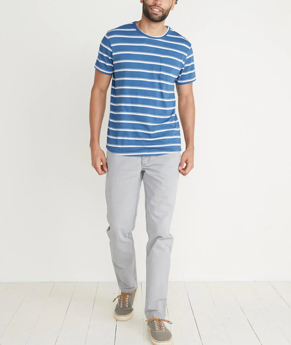 Beck 5 Pocket Pant in Mirage Grey