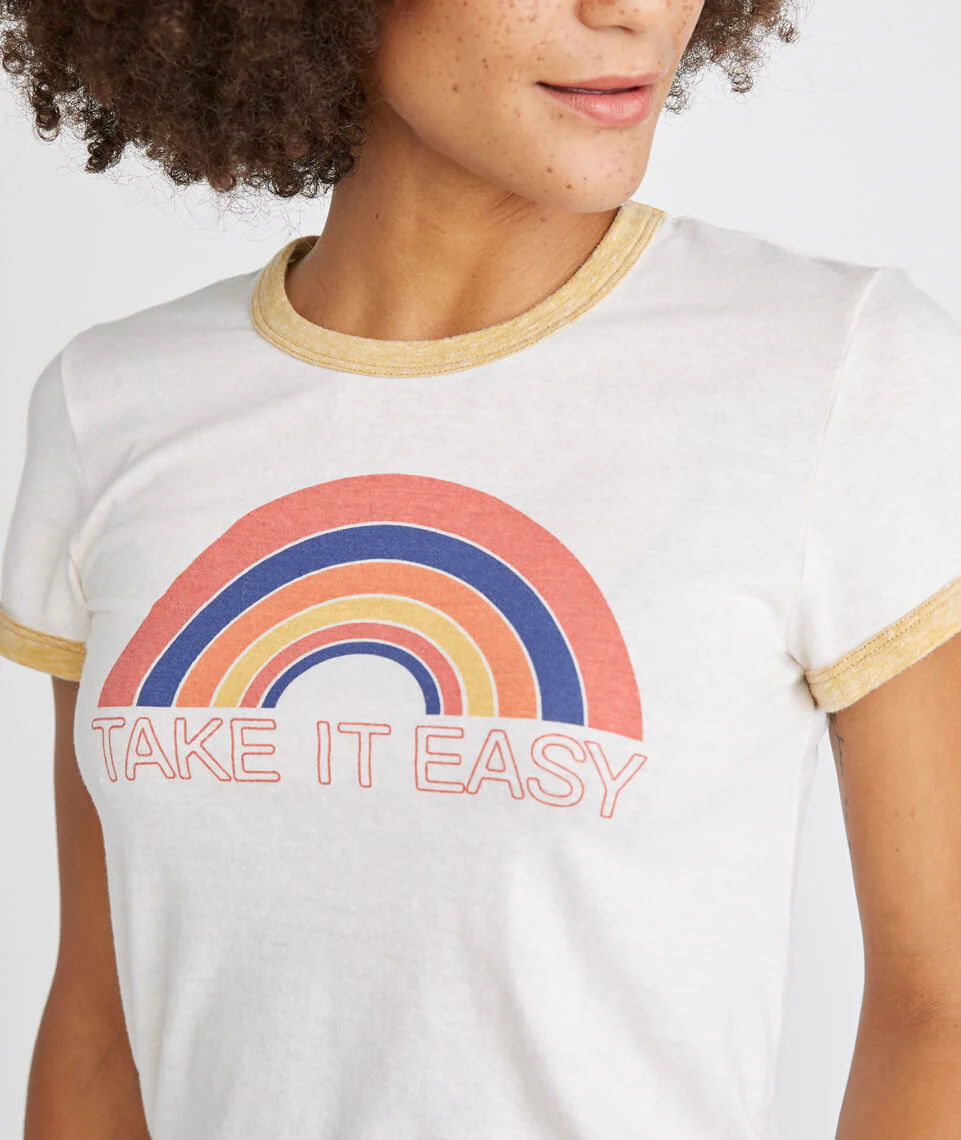 Take it Easy Ringer Tee