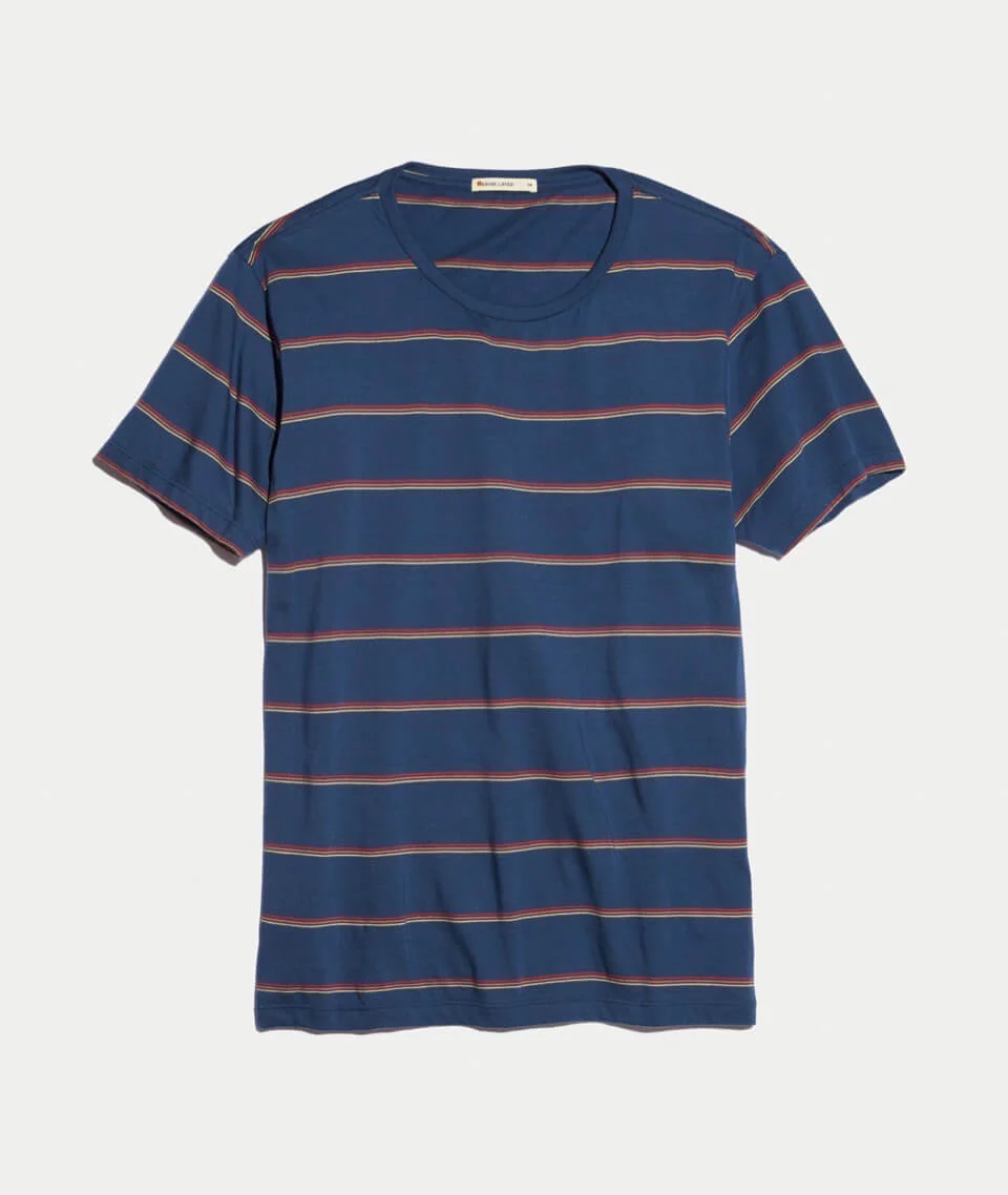 Signature Crewneck in Sunset Stripe