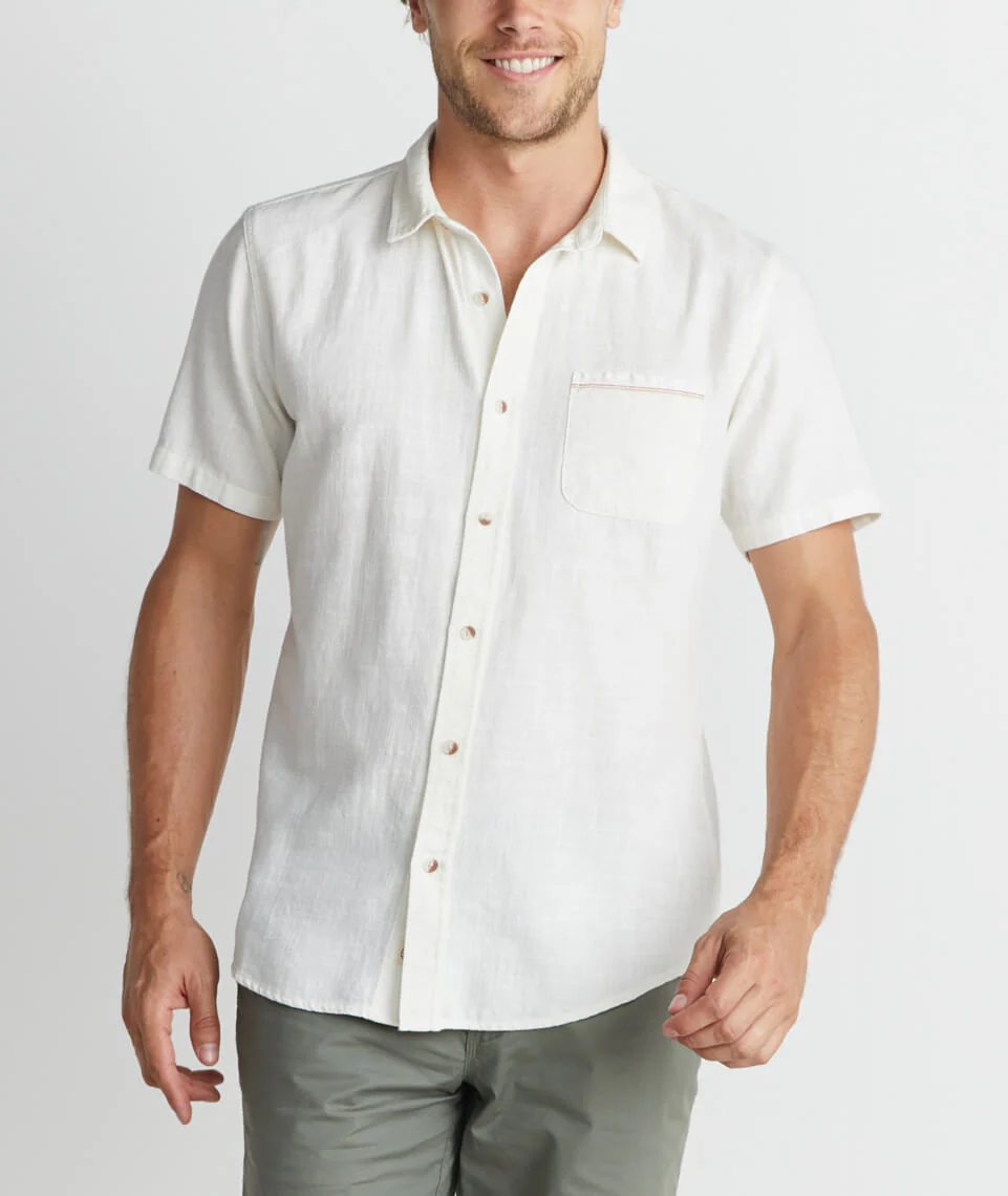 Lance Button Down in Natural