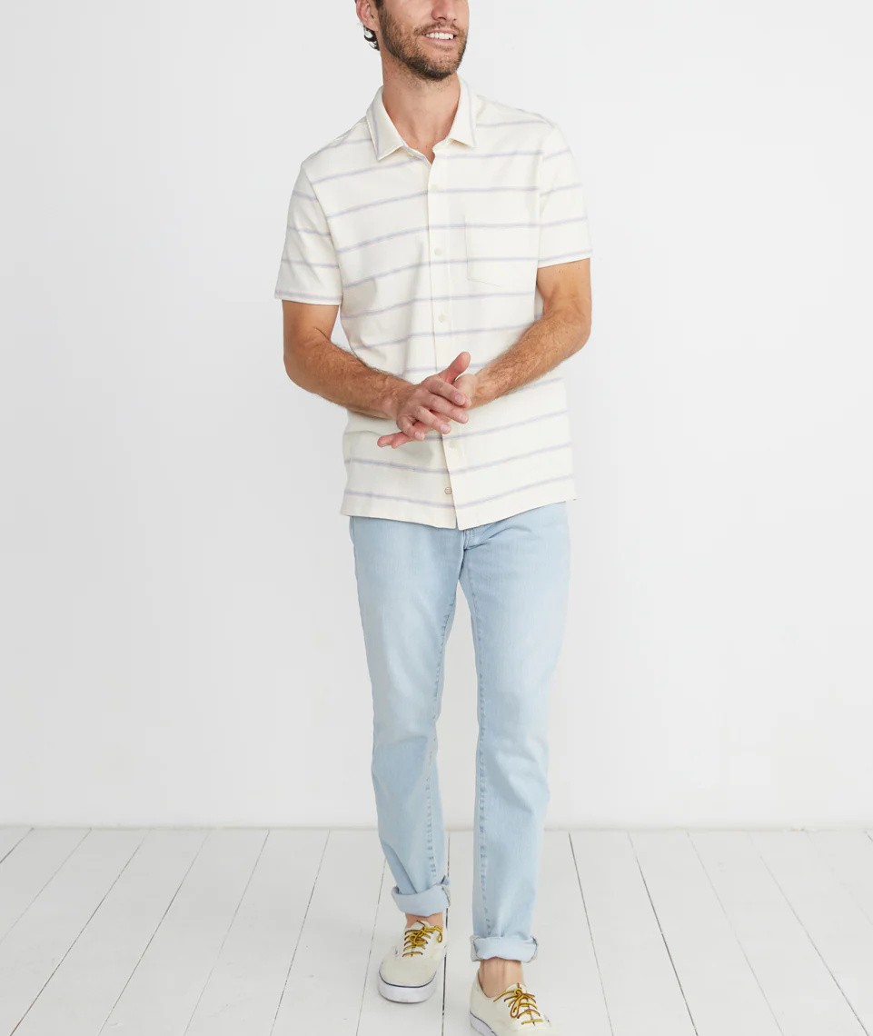 Oakdale Short Sleeve Pique Button Down