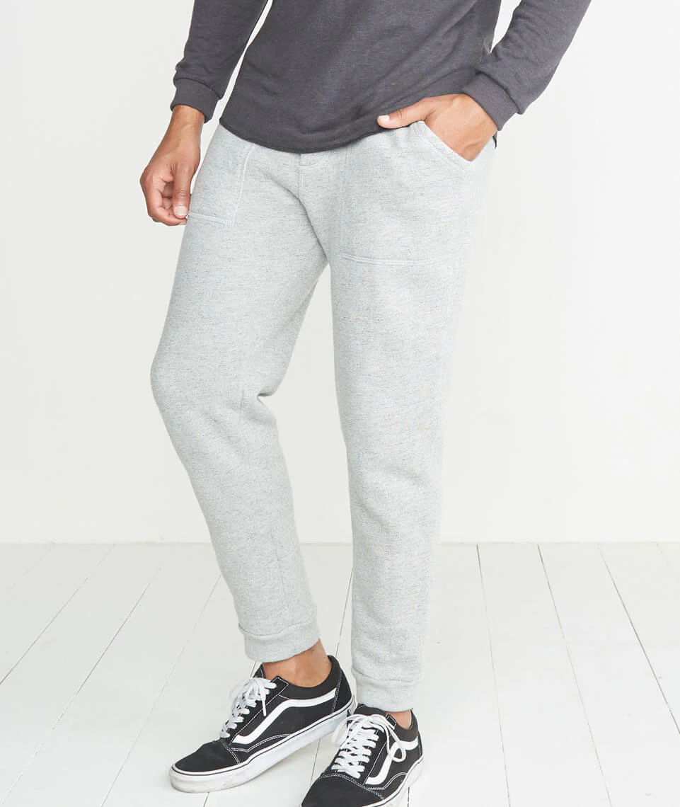 Emmett Sherpa Jogger in Heather Grey