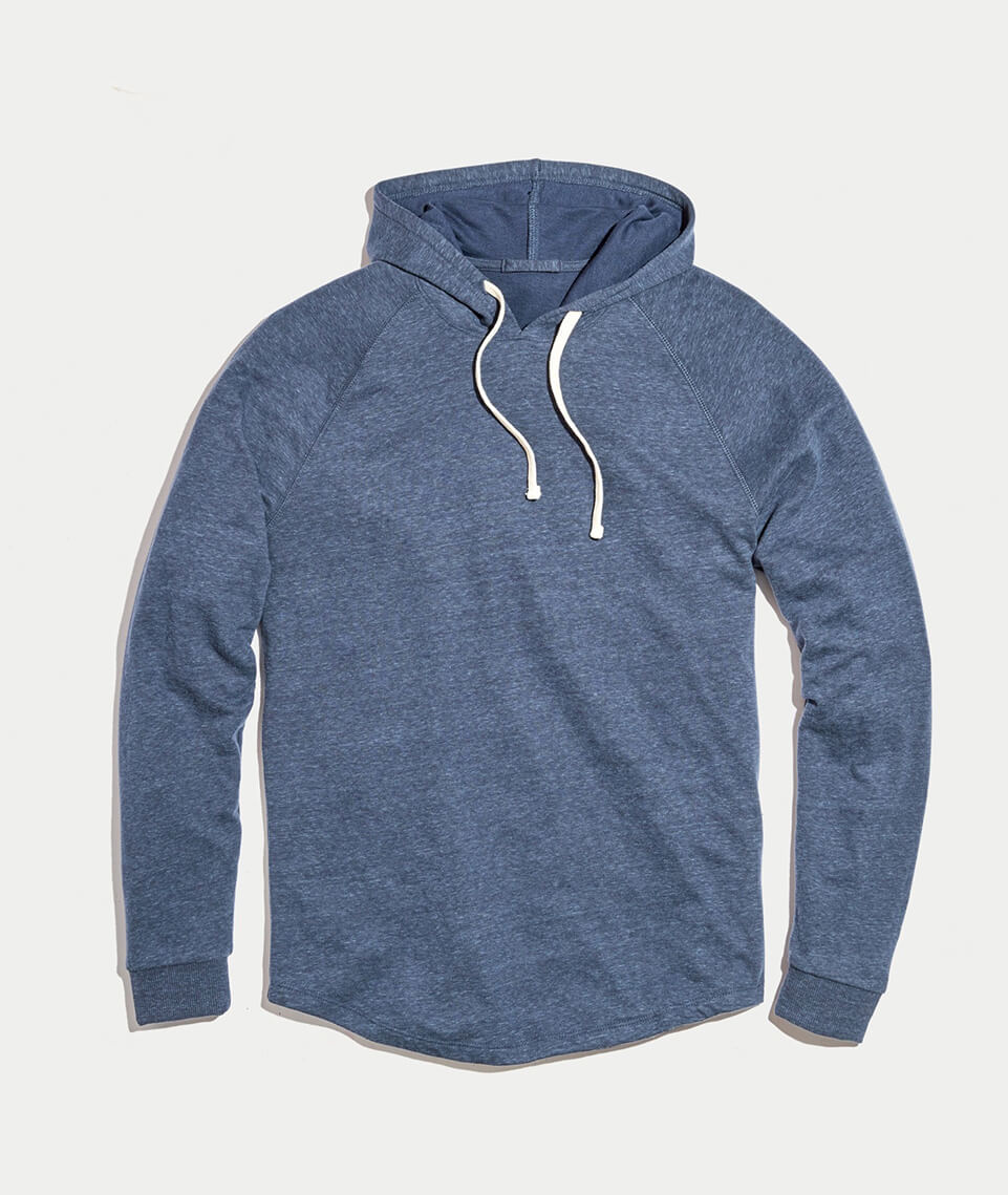 Double Knit Hoodie in Dark Navy
