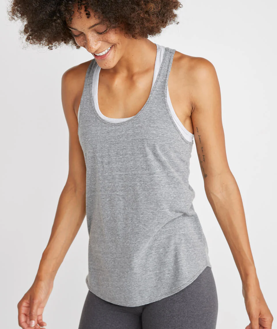 Danica Sport Tank in Heather Grey