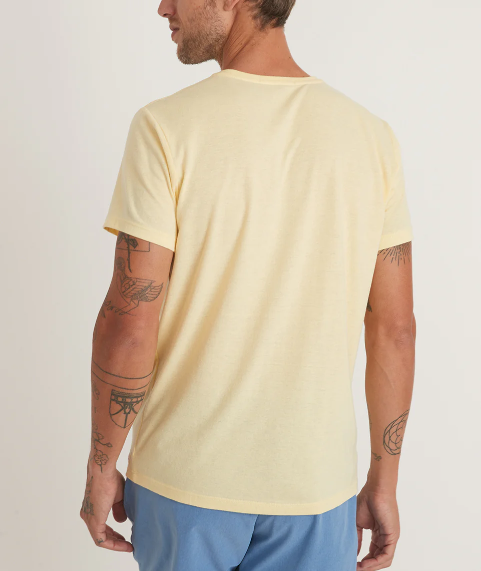 Re-Spun Graphic Tee in Pale Banana