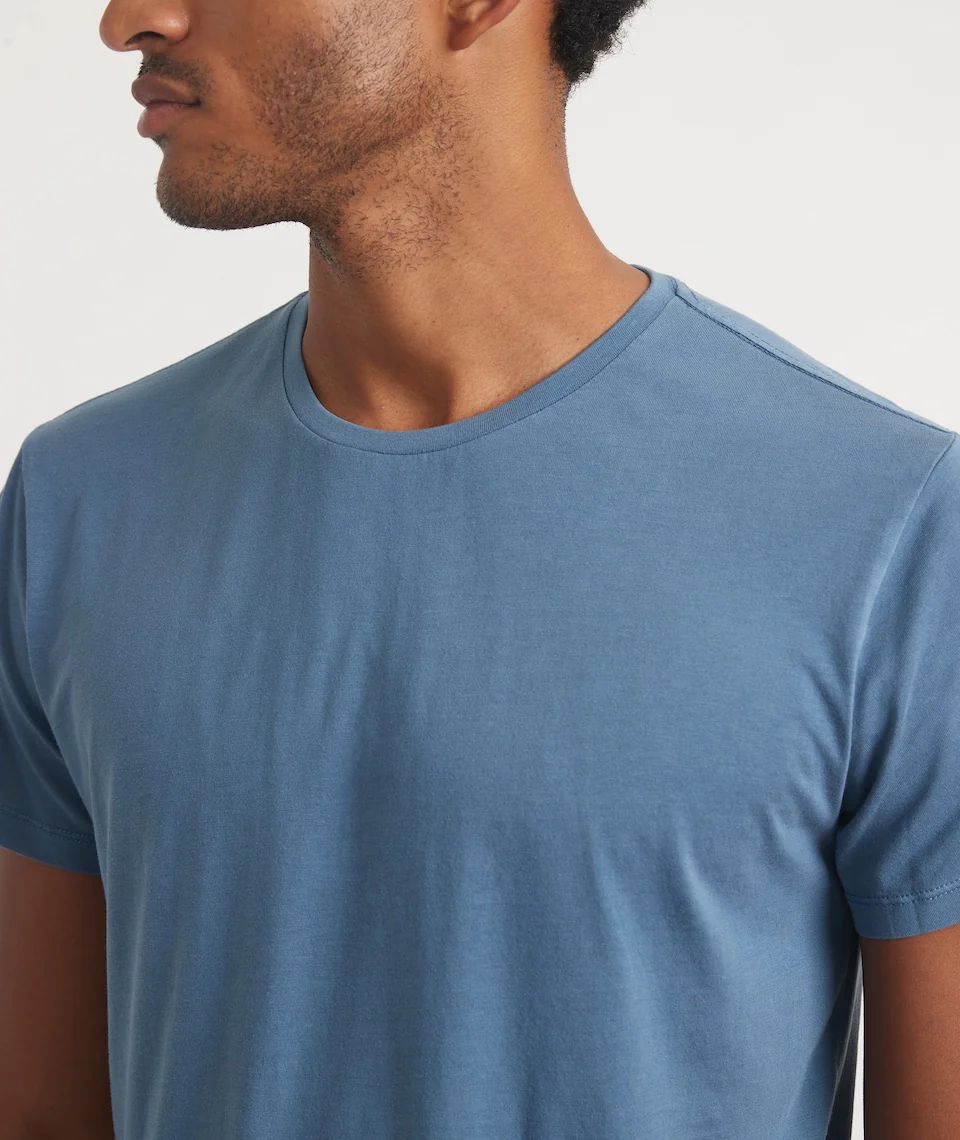Signature Crew Tee in China Blue