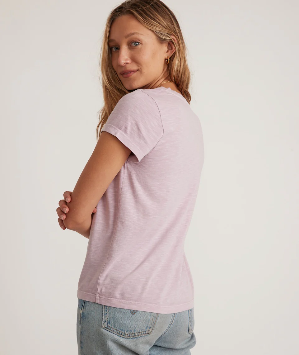 Scoop Neck Tee in Polignac